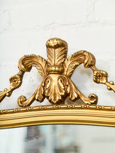 Load image into Gallery viewer, Ribbon Crested Gilt Mirror
