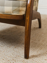 Load image into Gallery viewer, Gingham Danish Modern Armchair
