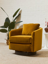 Load image into Gallery viewer, Gold Milo Baughman Swivel Chair

