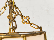 Load image into Gallery viewer, Antique French Bamboo Brass Pendant LARGE
