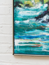Load image into Gallery viewer, Mid Century Midnight Tide Oil Painting
