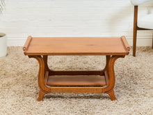 Load image into Gallery viewer, French Art Deco Scroll-Edge Oak Writing Table
