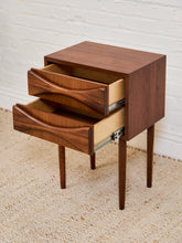 Load image into Gallery viewer, Sculpted Nightstand in American Walnut
