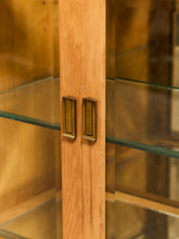 Load image into Gallery viewer, 1970s Style Oak &amp; Glass Display Credenza
