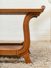 Load image into Gallery viewer, French Art Deco Scroll-Edge Oak Writing Table
