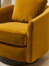 Load image into Gallery viewer, Gold Milo Baughman Swivel Chair
