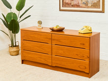 Load image into Gallery viewer, Teak Danish Modern 6 Drawer Dresser
