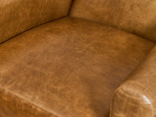 Load image into Gallery viewer, Keanu Deco Leather Chair in Echo Umber
