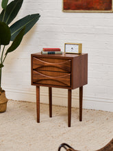 Load image into Gallery viewer, Sculpted Nightstand in American Walnut
