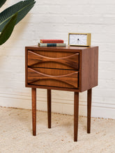 Load image into Gallery viewer, Sculpted Nightstand in American Walnut
