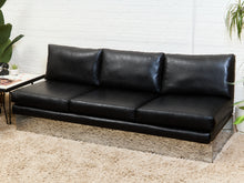 Load image into Gallery viewer, 1970’s Space Age Chrome Plinth base Sofa

