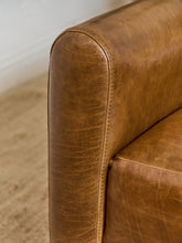 Load image into Gallery viewer, Keanu Deco Leather Chair in Echo Umber
