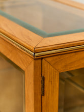 Load image into Gallery viewer, 1970s Style Oak &amp; Glass Display Credenza
