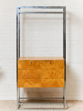 Load image into Gallery viewer, Milo Baughman Burlwood Vintage Shelf with Large Opening
