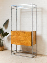 Load image into Gallery viewer, Milo Baughman Burlwood Vintage Shelf with Large Opening

