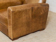 Load image into Gallery viewer, Keanu Deco Leather Chair in Echo Umber
