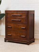 Load image into Gallery viewer, Art Deco Long Handle Chest of Drawers
