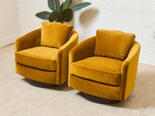 Load image into Gallery viewer, Gold Milo Baughman Swivel Chair
