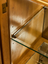 Load image into Gallery viewer, 1970s Style Oak &amp; Glass Display Credenza
