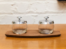 Load image into Gallery viewer, Vintage Ware Glass Condiment Set
