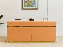 Load image into Gallery viewer, Post Modern Creamy Coral Dresser
