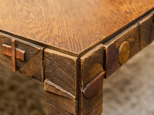 Load image into Gallery viewer, Pueblo Lane Brutalist Dining Table w/4 Chairs
