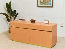 Load image into Gallery viewer, Post Modern Creamy Coral Dresser
