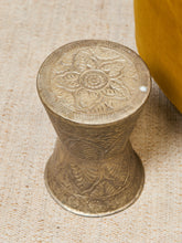 Load image into Gallery viewer, Moroccan Hammered Metal Pedestal Table
