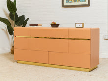Load image into Gallery viewer, Post Modern Creamy Coral Dresser
