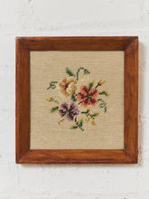 Load image into Gallery viewer, Flowers Vintage Needlepoint

