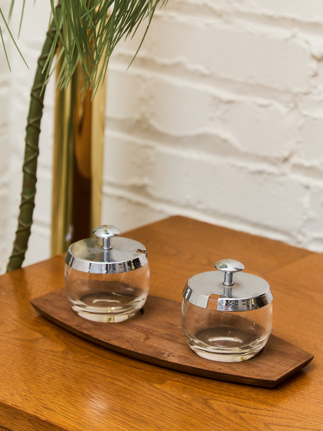 Vintage Ware Glass Condiment Set