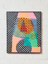 Load image into Gallery viewer, Vintage Abstract Geometric Painting
