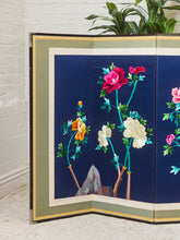 Load image into Gallery viewer, Korean Asian Large 8-Panel Silk Embroidered Peacock Bird Butterfly Screen, 1900s
