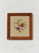 Load image into Gallery viewer, Flowers Vintage Needlepoint

