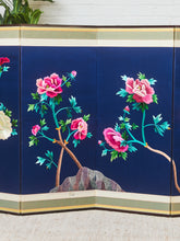 Load image into Gallery viewer, Korean Asian Large 8-Panel Silk Embroidered Peacock Bird Butterfly Screen, 1900s

