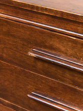 Load image into Gallery viewer, Art Deco Long Handle Chest of Drawers
