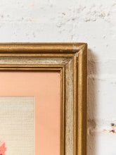 Load image into Gallery viewer, Floral Needlepoint Vintage Art
