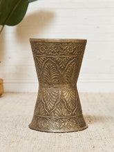 Load image into Gallery viewer, Moroccan Hammered Metal Pedestal Table
