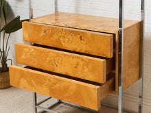 Load image into Gallery viewer, Milo Baughman Burlwood Vintage Shelf with Large Opening
