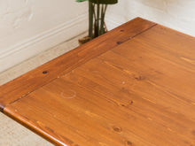 Load image into Gallery viewer, Ethan Allen Solid Wood Trestle Dining Table

