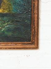 Load image into Gallery viewer, Antique Vintage Oil Painting of Vibrant Ship
