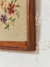 Load image into Gallery viewer, Flowers Vintage Needlepoint
