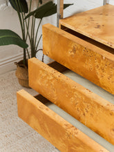 Load image into Gallery viewer, Milo Baughman Burlwood Vintage Shelf with Large Opening
