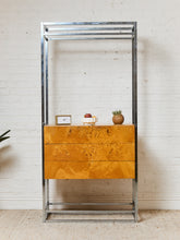 Load image into Gallery viewer, Milo Baughman Burlwood Vintage Shelf with Large Opening
