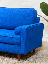Load image into Gallery viewer, Royal Blue Tweed Sofa
