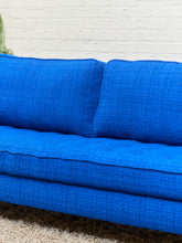 Load image into Gallery viewer, Royal Blue Tweed Sofa
