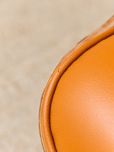 Load image into Gallery viewer, Burnt Orange Leather Iconic Chair and Ottoman
