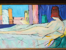 Load image into Gallery viewer, Mid-Century Horizontal Colorful Acrylic Nude by Cindy
