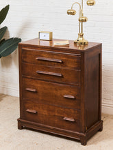 Load image into Gallery viewer, Art Deco Long Handle Chest of Drawers
