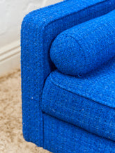 Load image into Gallery viewer, Royal Blue Tweed Sofa

